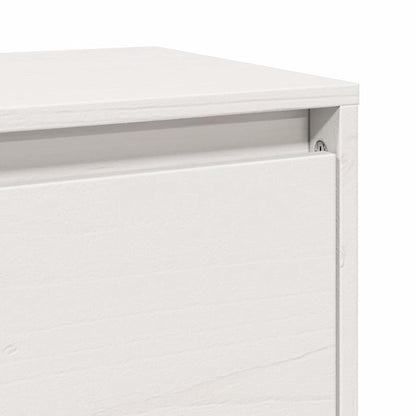 Armoires murales 2 pcs Blanc 100x30x35 cm Bois de pin massif