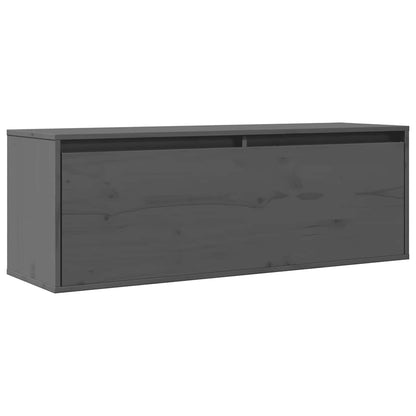 Armoire murale Gris 100x30x35 cm Bois de pin massif