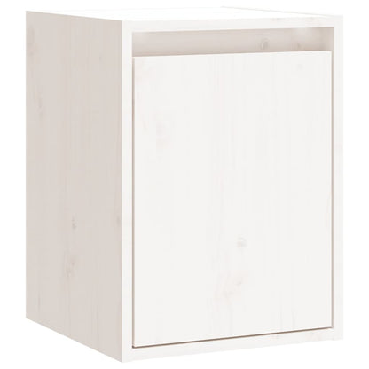 Armoires murales 2 pcs Blanc 30x30x40 cm Bois de pin massif