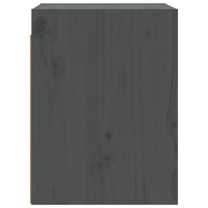 Armoires murales 2 pcs Gris 30x30x40 cm Bois de pin massif