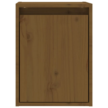 Armoires murales 2 pcs Marron miel 30x30x40 cm Pin massif