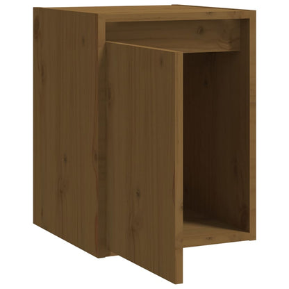 Armoires murales 2 pcs Marron miel 30x30x40 cm Pin massif