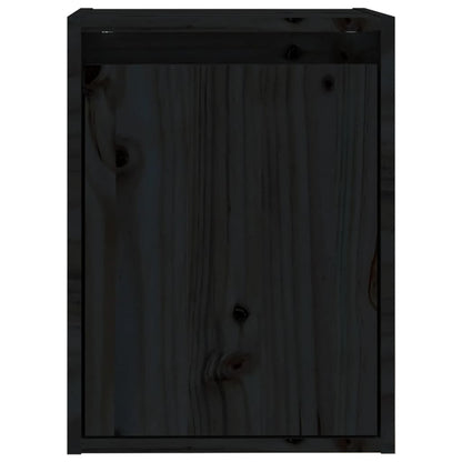 Armoires murales Noir 30x30x40 cm Bois de pin massif