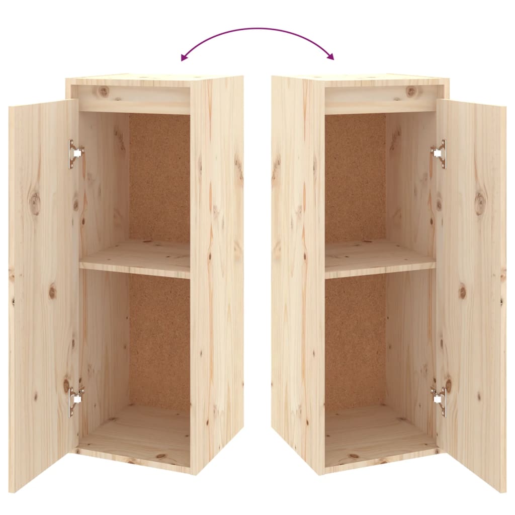Armoire murale 30x30x80 cm Bois de pin massif