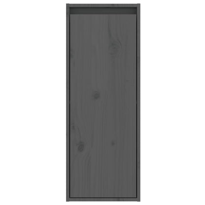 Armoire murale Gris 30x30x80 cm Bois de pin massif