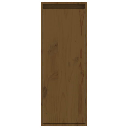 Armoires murales 2pcs Marron miel 30x30x80cm Bois de pin massif