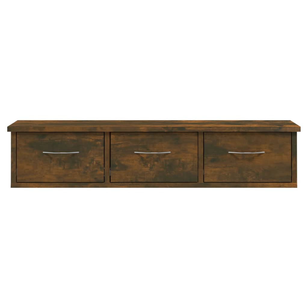 Armoire murale Chêne fumé 88x26x18,5 cm Bois d'ingénierie