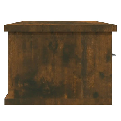 Armoire murale Chêne fumé 88x26x18,5 cm Bois d'ingénierie