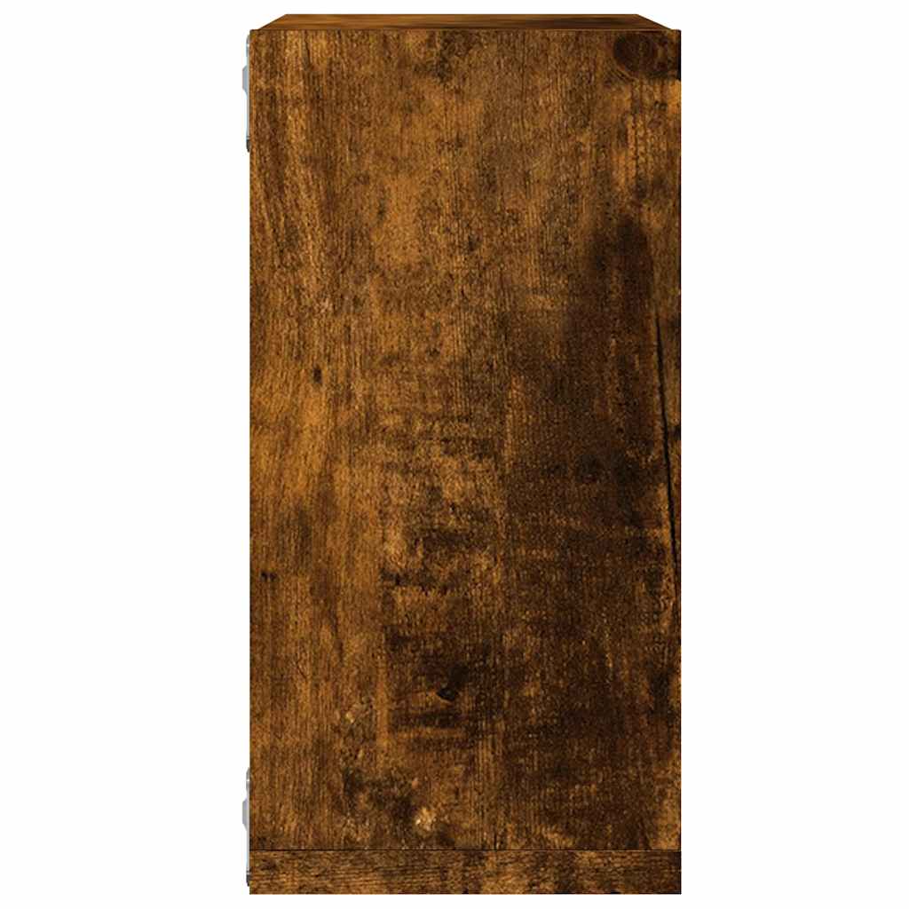 Étagères murales sous forme de cube 6 pcs chêne fumé 30x15x30cm