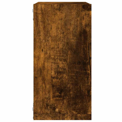 Étagères murales sous forme de cube 6 pcs chêne fumé 30x15x30cm