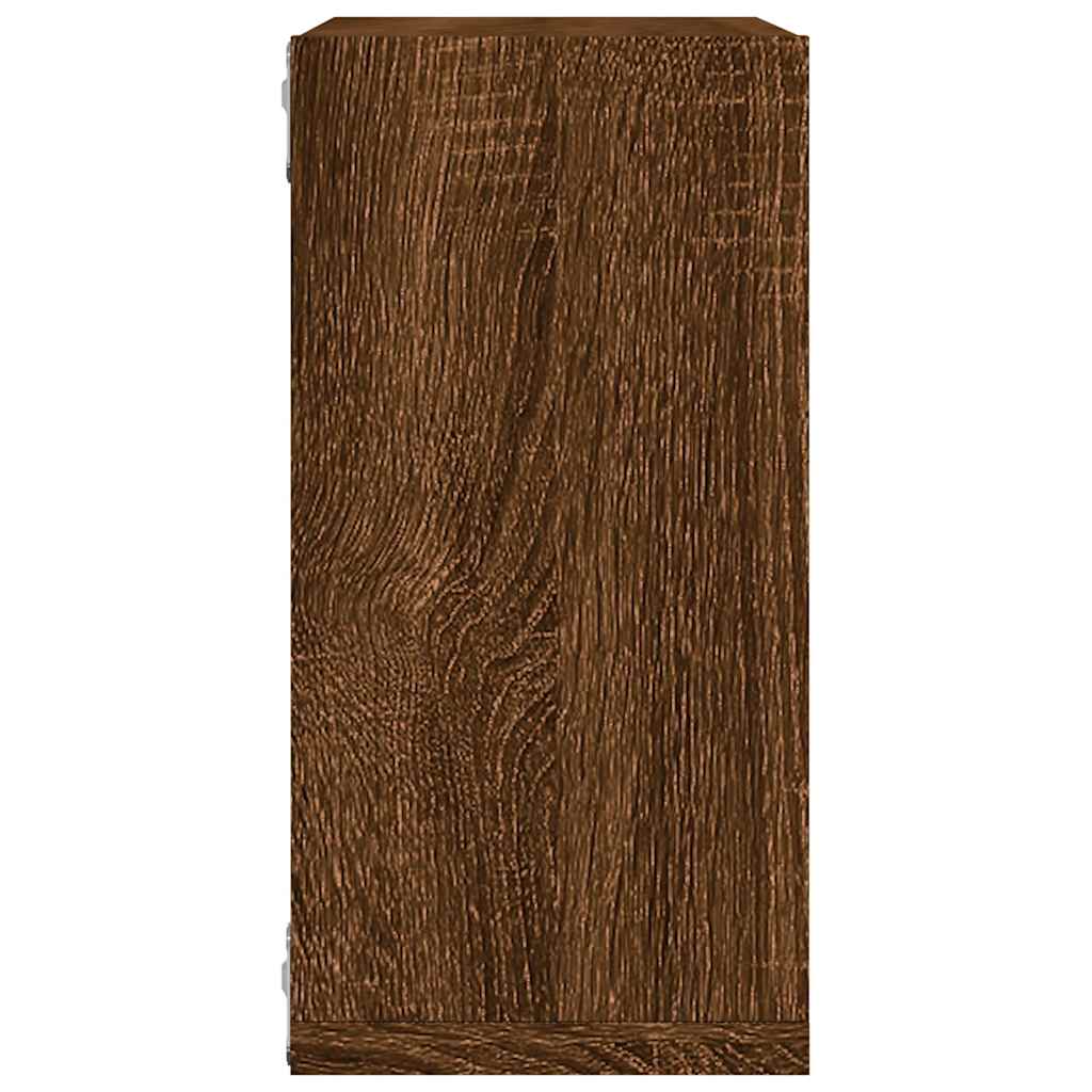 Étagères murales sous forme cube 2 pcs chêne marron 30x15x30cm