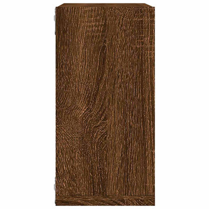 Étagères murales sous forme cube 4 pcs chêne marron 30x15x30cm