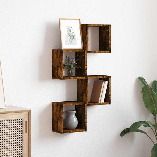 Étagères Murales 4 pcs Marron 26 x 15 x 26 cm Bois d'ingénierie