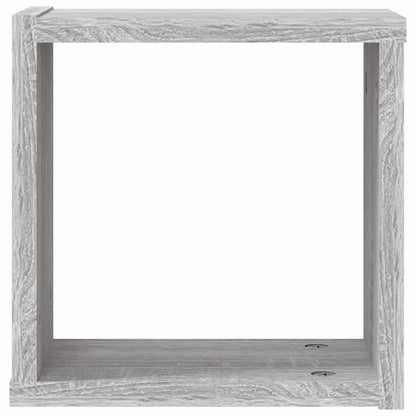 Étagères Murales 4 pcs Gris 26 x 15 x 26 cm Bois d'ingénierie