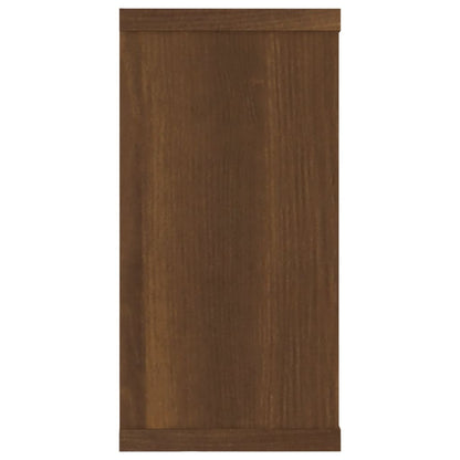 Étagères murales cube 2 pcs Chêne marron 100x15x30 cm Bois