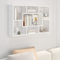 Étagère murale blanc 85x16x52,5 cm bois d'ingénierie