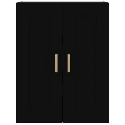 Armoire murale noir 69,5x32,5x90 cm bois d'ingénierie