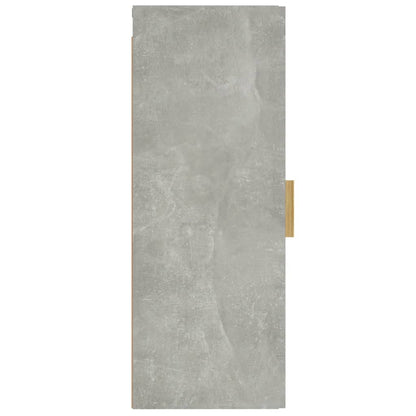Armoire murale Gris béton 34,5x34x90 cm Bois d'ingénierie