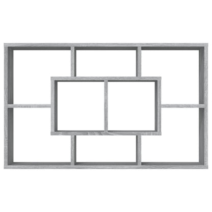 Étagère murale Sonoma gris 85x16x52,5 cm Bois d'ingénierie