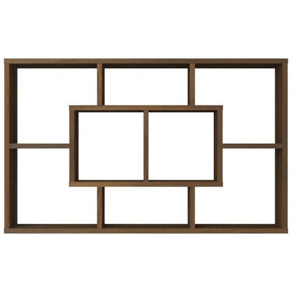 Étagère murale Chêne marron 85x16x52,5 cm Bois d'ingénierie