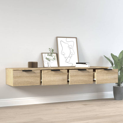 Armoires murales 2pcs Chêne sonoma 68x30x20cm Bois d'ingénierie