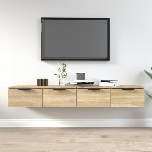 Armoires murales 2pcs Chêne sonoma 68x30x20cm Bois d'ingénierie