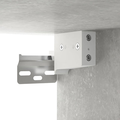 Armoires murales 2 pcs Gris béton 68x30x20 cm Bois d'ingénierie