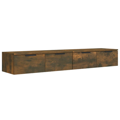 Armoires murales 2 pcs Chêne fumé 68x30x20 cm Bois d'ingénierie