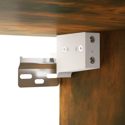 Armoires murales 2 pcs Chêne fumé 68x30x20 cm Bois d'ingénierie