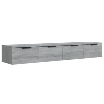 Armoires murales 2 pcs Sonoma gris 68x30x20cm Bois d'ingénierie