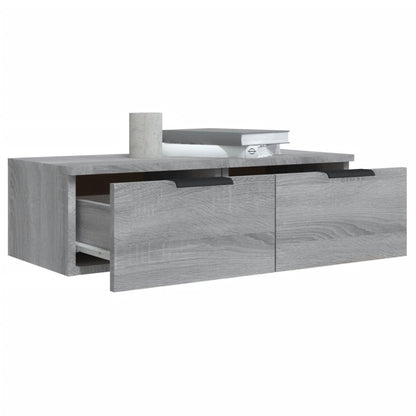Armoires murales 2 pcs Sonoma gris 68x30x20cm Bois d'ingénierie