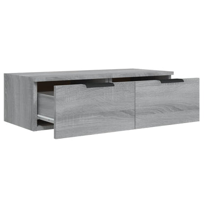 Armoires murales 2 pcs Sonoma gris 68x30x20cm Bois d'ingénierie
