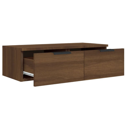 Armoires murales 2pcs Chêne marron 68x30x20cm Bois d'ingénierie