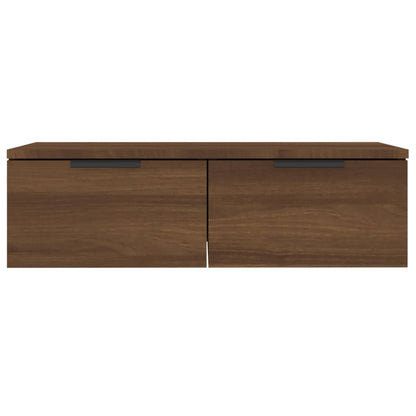 Armoires murales 2pcs Chêne marron 68x30x20cm Bois d'ingénierie