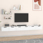Armoires murales 2 pcs blanc 102x30x20 cm bois d'ingénierie