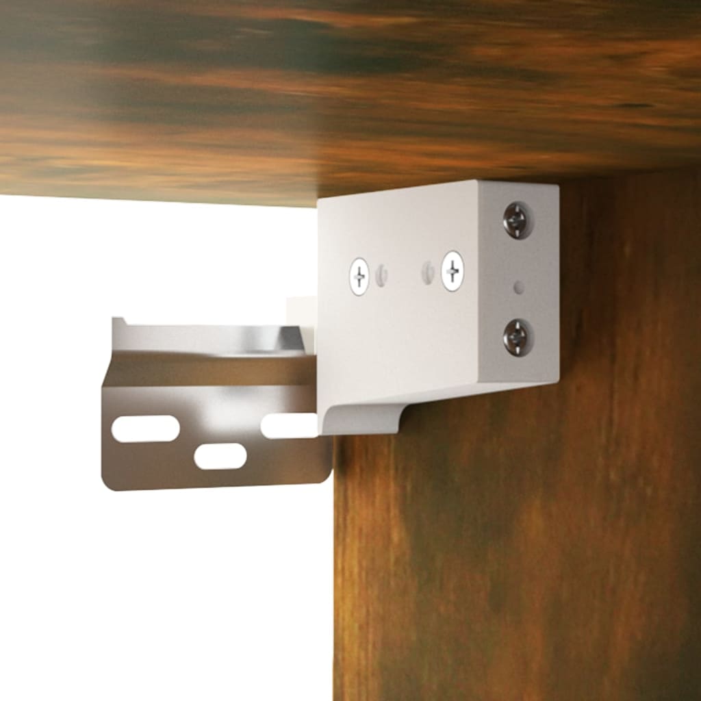 Armoires murales 2pcs Chêne fumé 102x30x20 cm Bois d'ingénierie