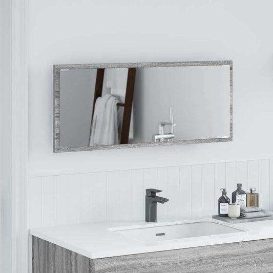 Miroir Sonoma gris 90 x 8.5 x 37 cm Bois d'ingénierie