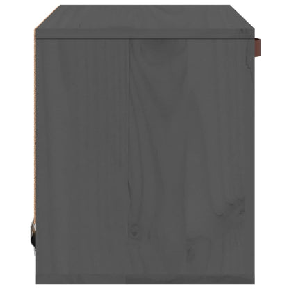 Armoire murale Gris 40x30x35 cm Bois de pin massif