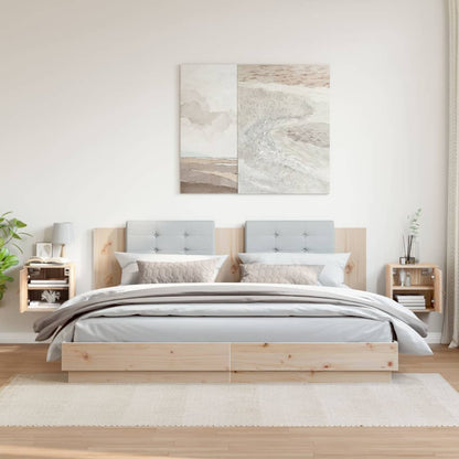 Armoires murales 2 pcs 31,5x30x30 cm Bois de pin massif