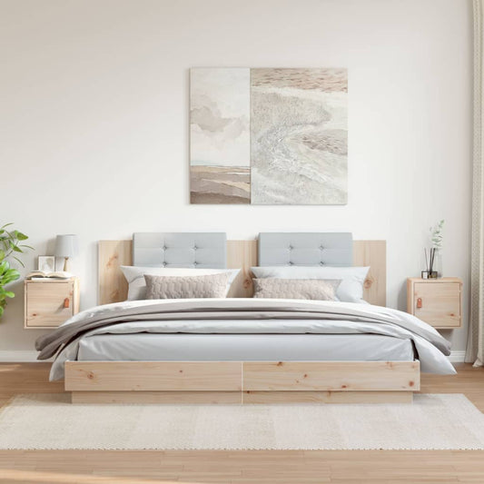Armoires murales 2 pcs 31,5x30x30 cm Bois de pin massif