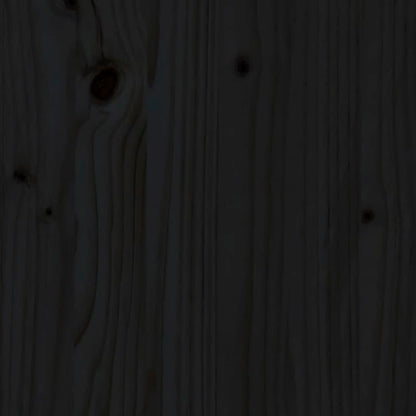 Armoire murale Noir 60x30x30 cm Bois de pin massif
