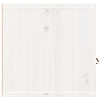 Armoires murales 2 pcs Blanc 80x30x30 cm Bois de pin massif