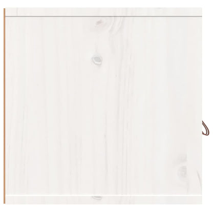 Armoire murale Blanc 80x30x30 cm Bois de pin massif