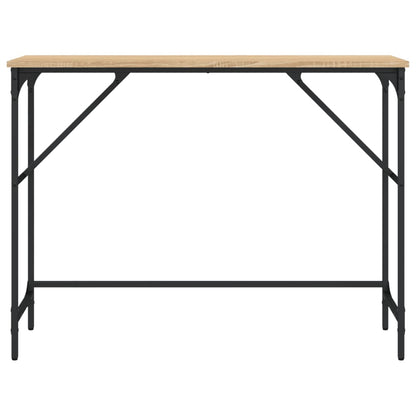 Table console chêne sonoma 100x32x75 cm bois d'ingénierie