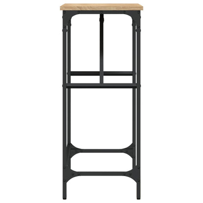 Table console chêne sonoma 75x32x75 cm bois d'ingénierie