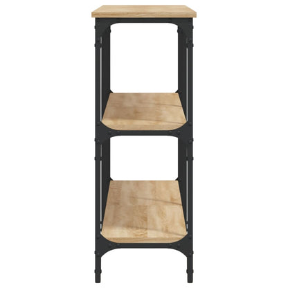 Table console chêne sonoma 150x29x75 cm bois d'ingénierie