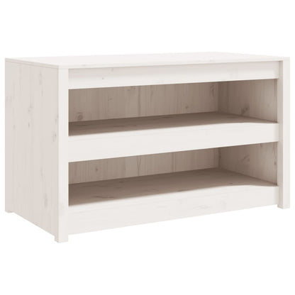 Mueble de cocina exterior blanco fabricado en madera maciza de pino.
