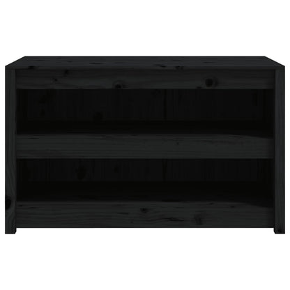 Mueble de cocina exterior negro 106x55x64cm madera maciza de pino
