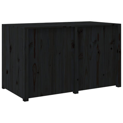 Mueble de cocina exterior negro 106x55x64cm madera maciza de pino