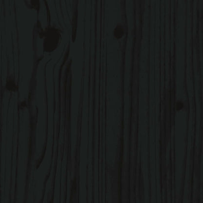 Mueble de cocina exterior negro 106x55x64cm madera maciza de pino